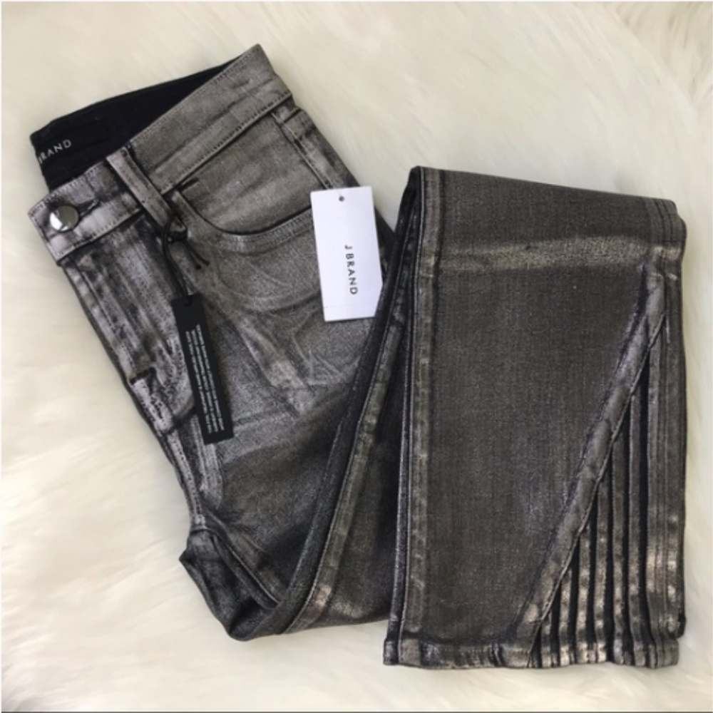 J Brand Foiled Chrome NWT - Picture 6 of 6